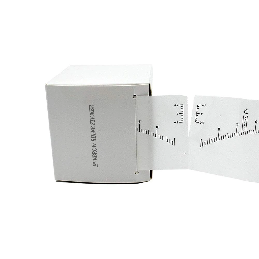 Microblading Eyebrow Ruler Sticker Disposable Adhesive Eyebrow Measurement Stencil for Tattooing - Brow Makeup Tools