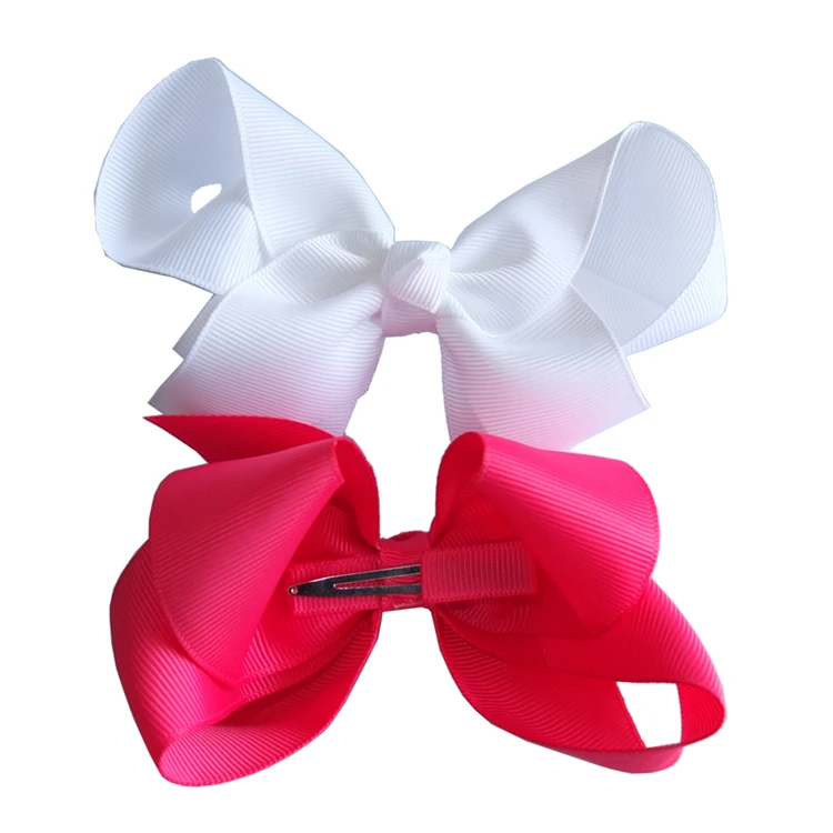 4 inch JoJo Hair Bow Clips for Little Girls Grosgrain Ribbon Bow Alligator Hair Clip Toddler Baby Girl Teens Hair Accessories