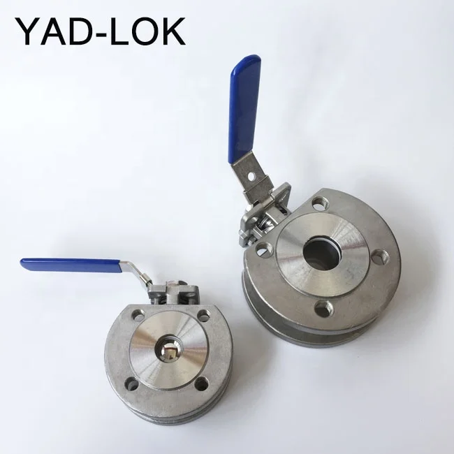 Stainless steel PN16 ISO Plat wafer type flange ball valve steel gate valve ferrule ball valve
