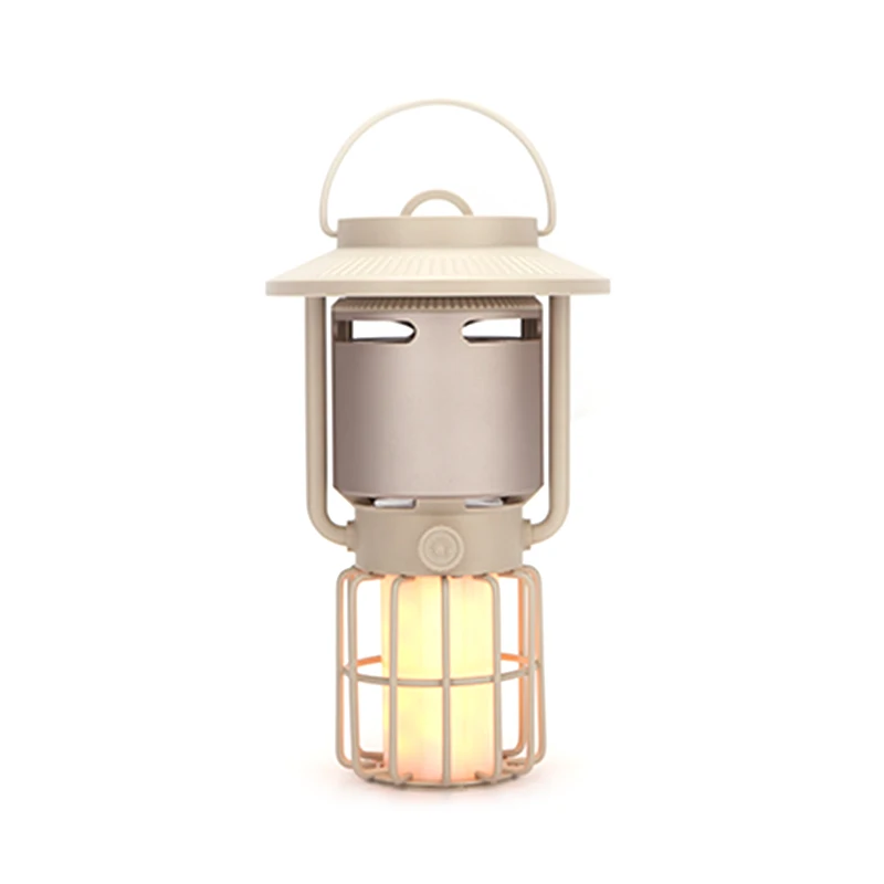 Christmas decoration lamp portable led small retro lamp with Bluetooth speaker  layout hanging Outdoor LED Camping Lantern