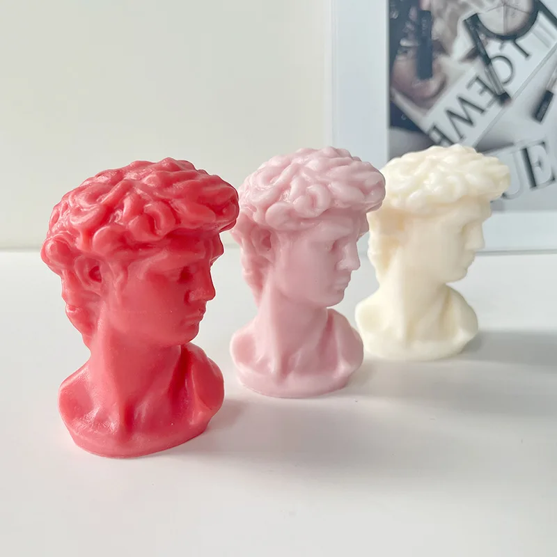 3D Candle Silicone David Human Torso Mold, Body Silicone Mold for Candle Making, Epoxy Resin DIY Craft Homemade Soap Statue Mold