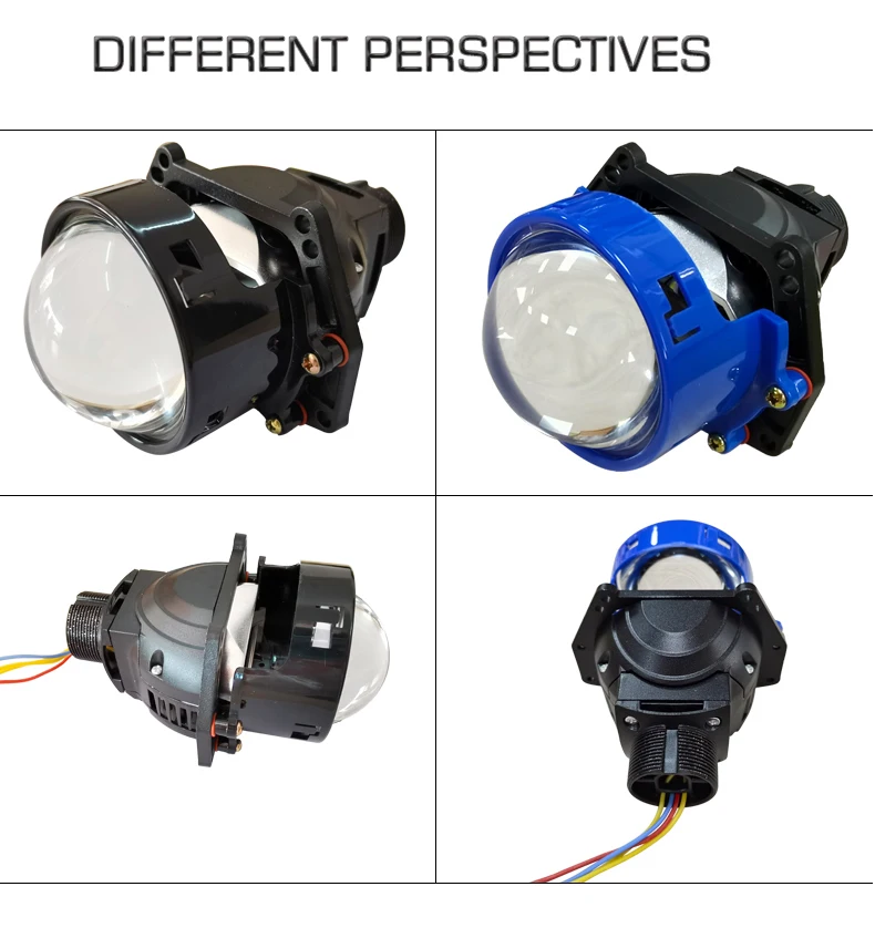 Bright bi led projector lens 3.0 non-destructive installation 12&24V H7 H4 9005 bi-led