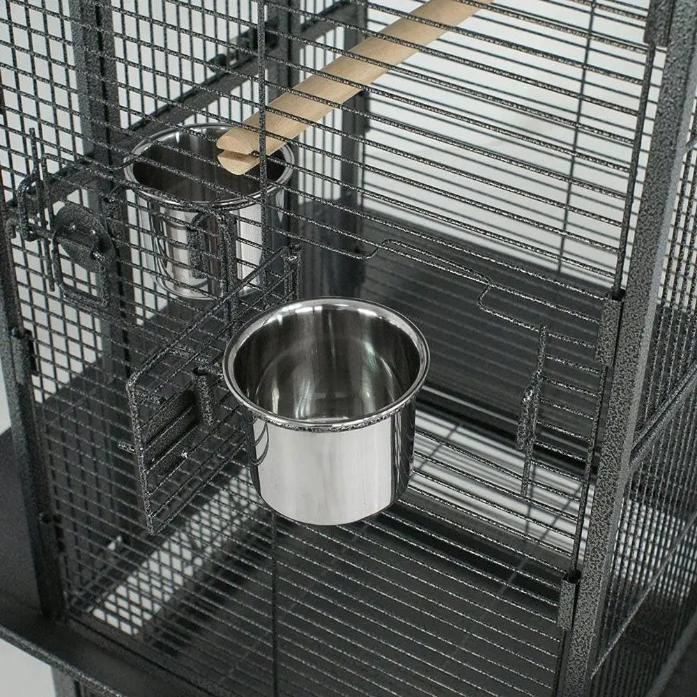 61-inch 2 in1 Large Playtop Parrot Chinchilla Finch Cage Macaw Conure Cockatiel Cockatoo Pet House Rolling Stand Iron Birdcage
