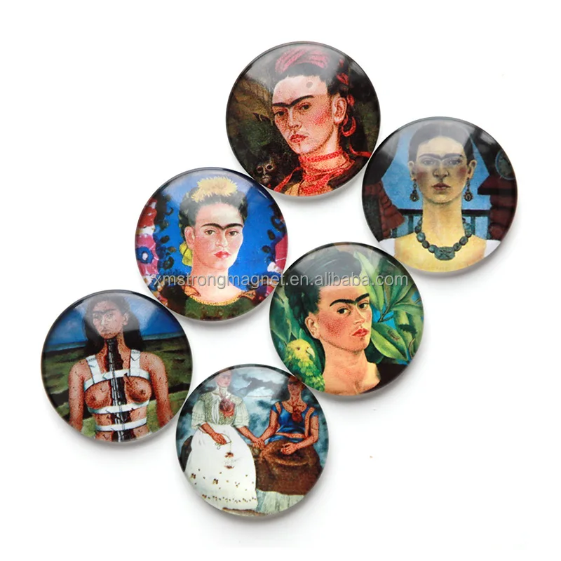 custom high quality landscape photo glass fridge magnet magnetic tourist souvnir gift