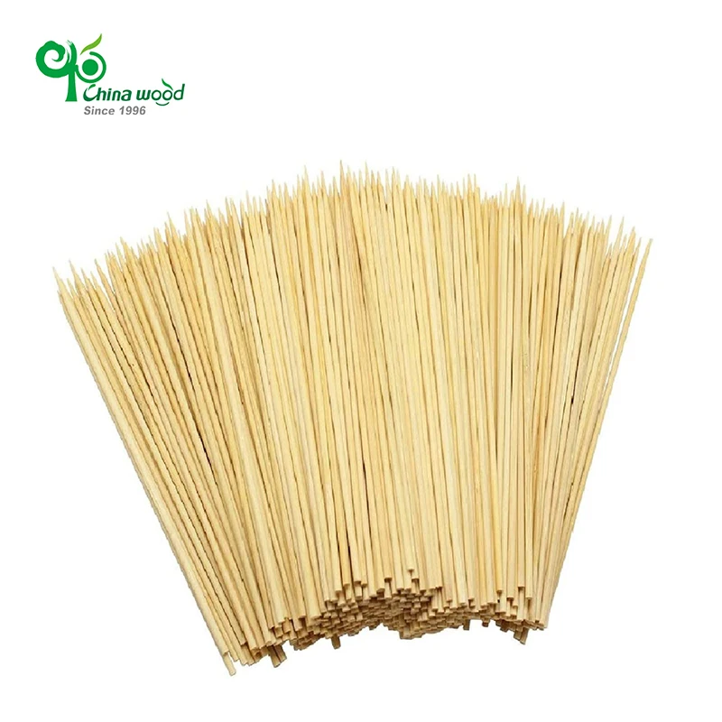 Yada Round Bamboo Skewer Grilling Kebab Natural Barbecue Bamboo Sticks Rods for Lollies BBQ Sticks