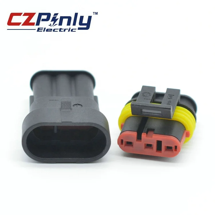 282105-1 3 Pin Male Tyco Amp Ducati Wheel-Speed pa66 Pa66 Gf30 auto Sensor Connector