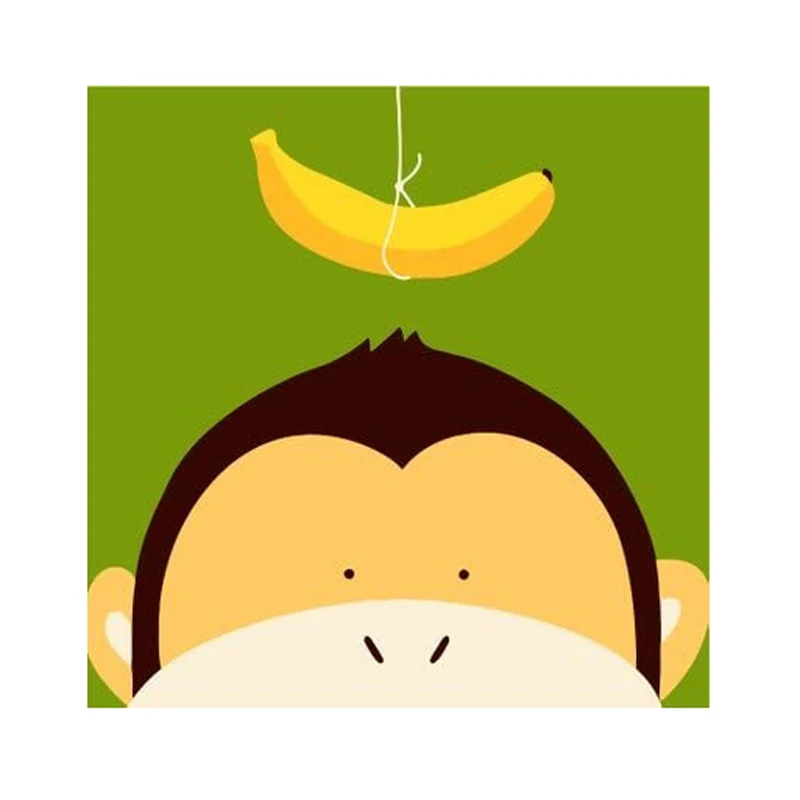 
New Arrivals Diamond Painting The Little Monkey Wants To Get The Banana Full Drill Diamond Embroidery Child Room Art Drawing 