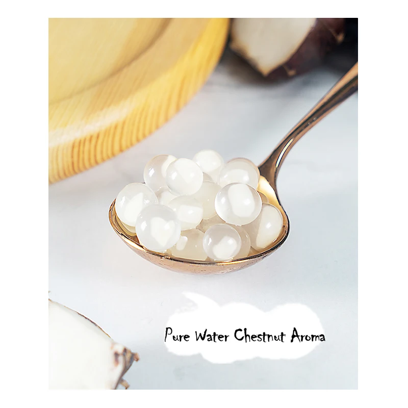 Bubble Tea Wholesale Bursting 900g Canned Water Chestnut Boba Pearl Milk Tea