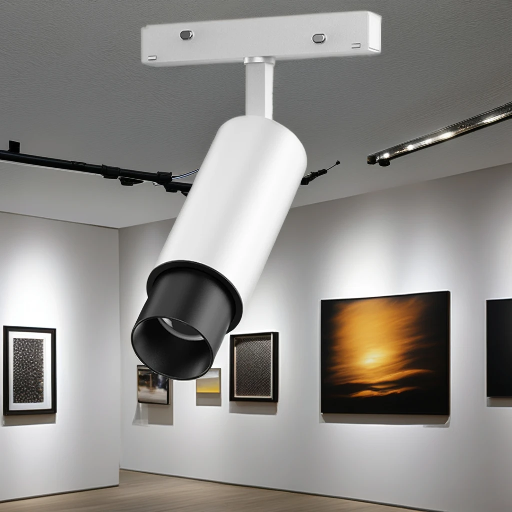 Museum High Quality DMX512 DALI Dimmable Zooming Adjustable Track Light