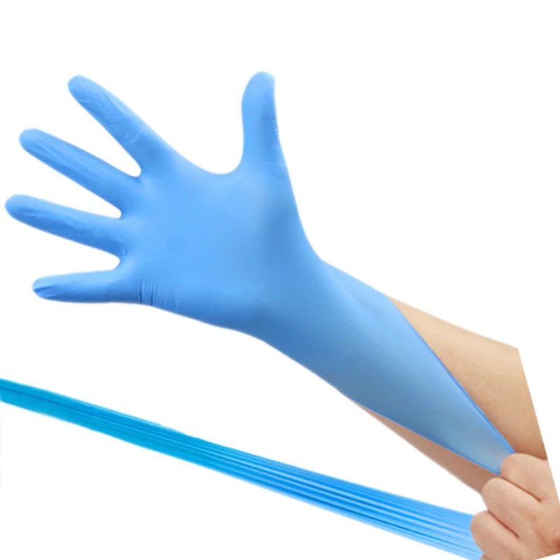 SN15 Blue cheap latex vinyl free nitrile gloves powder free food grade examination disposal nitrile gloves guantes de nitrilo