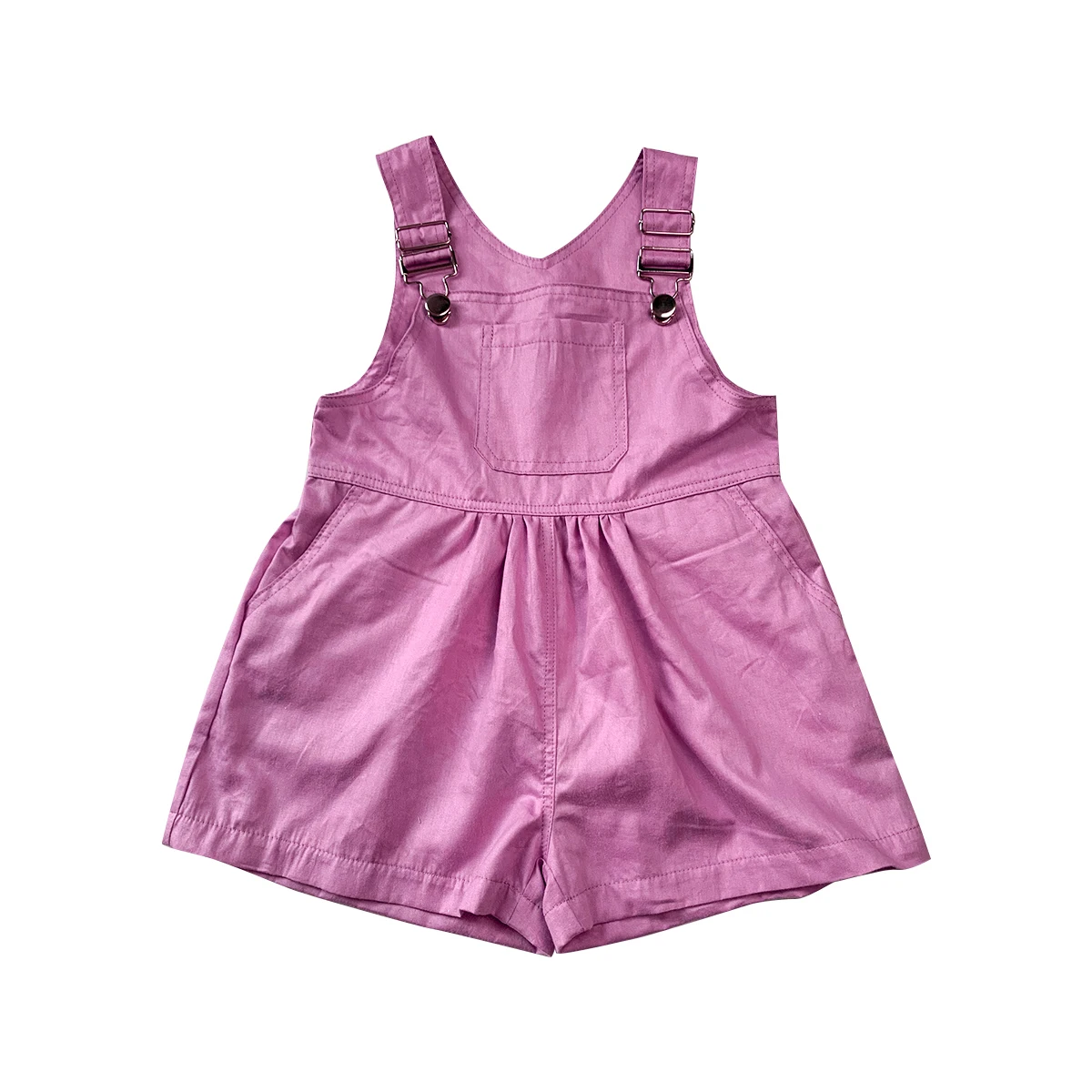 Newly design Custom cotton overalls  buckle Knee-length customized overall baby clothes