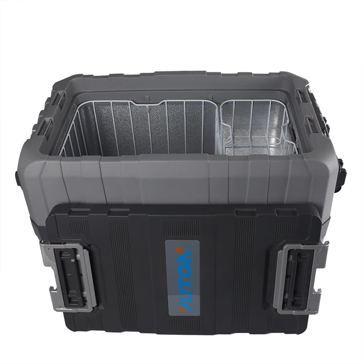 40L dual zone RV Caravan mini car fridge Tour Outdoor Fishing Camping Compressor fridge 12v 24v DC car refrigerator freezer