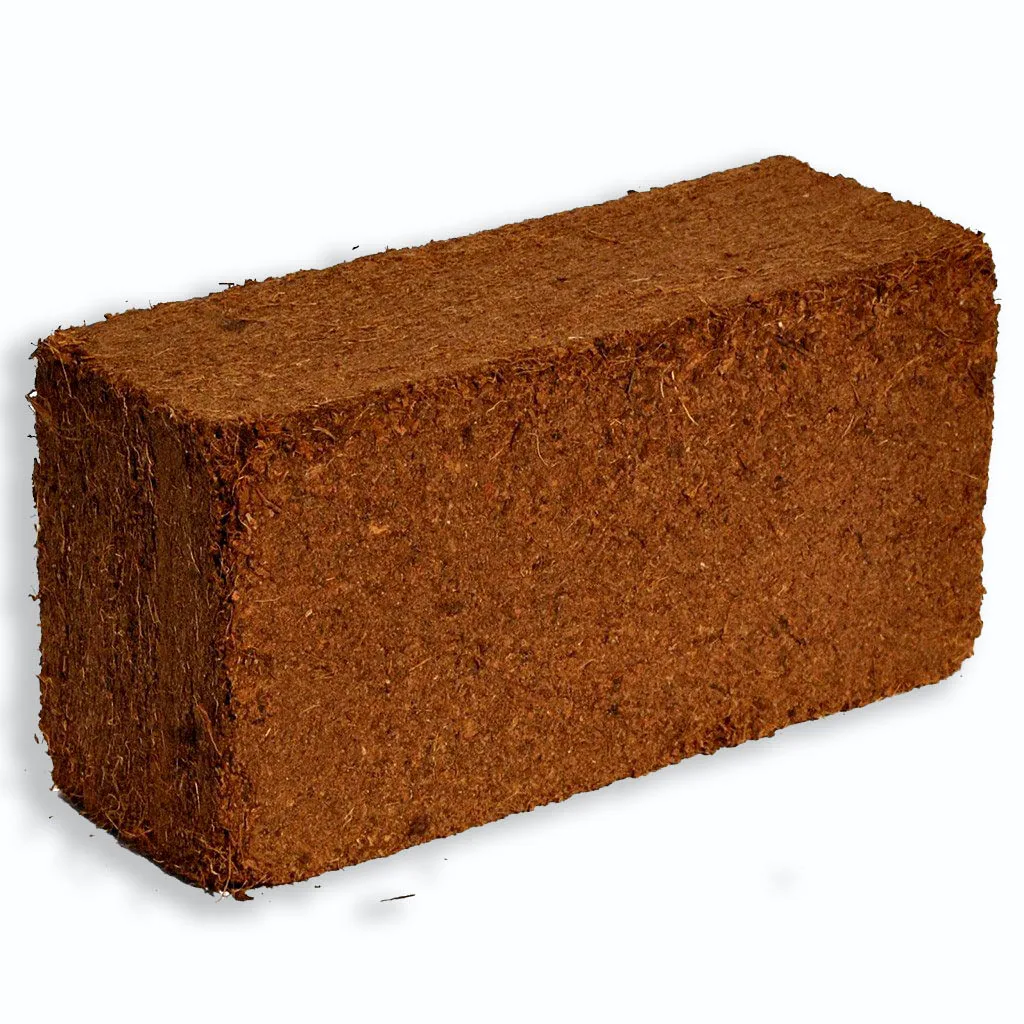 Moss Mix Shell Husk Fiber Compressed Block Brick 11lbs 5KG Coconut Coco Coir Peat
