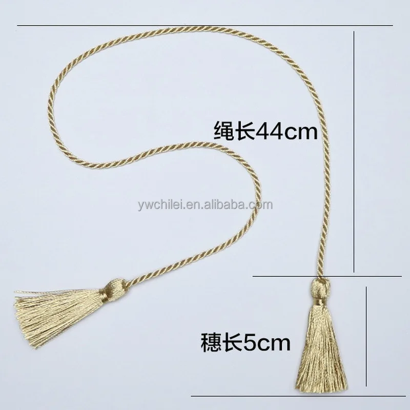 Curtain Tieback Rope Buckle Strap Tassels