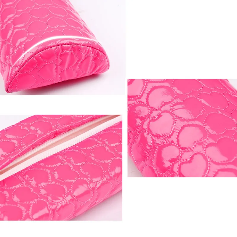 MU Nail Hand Pillow Half Round Peach Heart Hand Pillow Cushion Nail Leather Face Love Hand Pillow