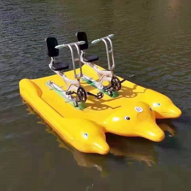 High Quality Customized Style Heavy duty Water Bike Pedalo Boat Sea Aqua Bike Water Bicycle