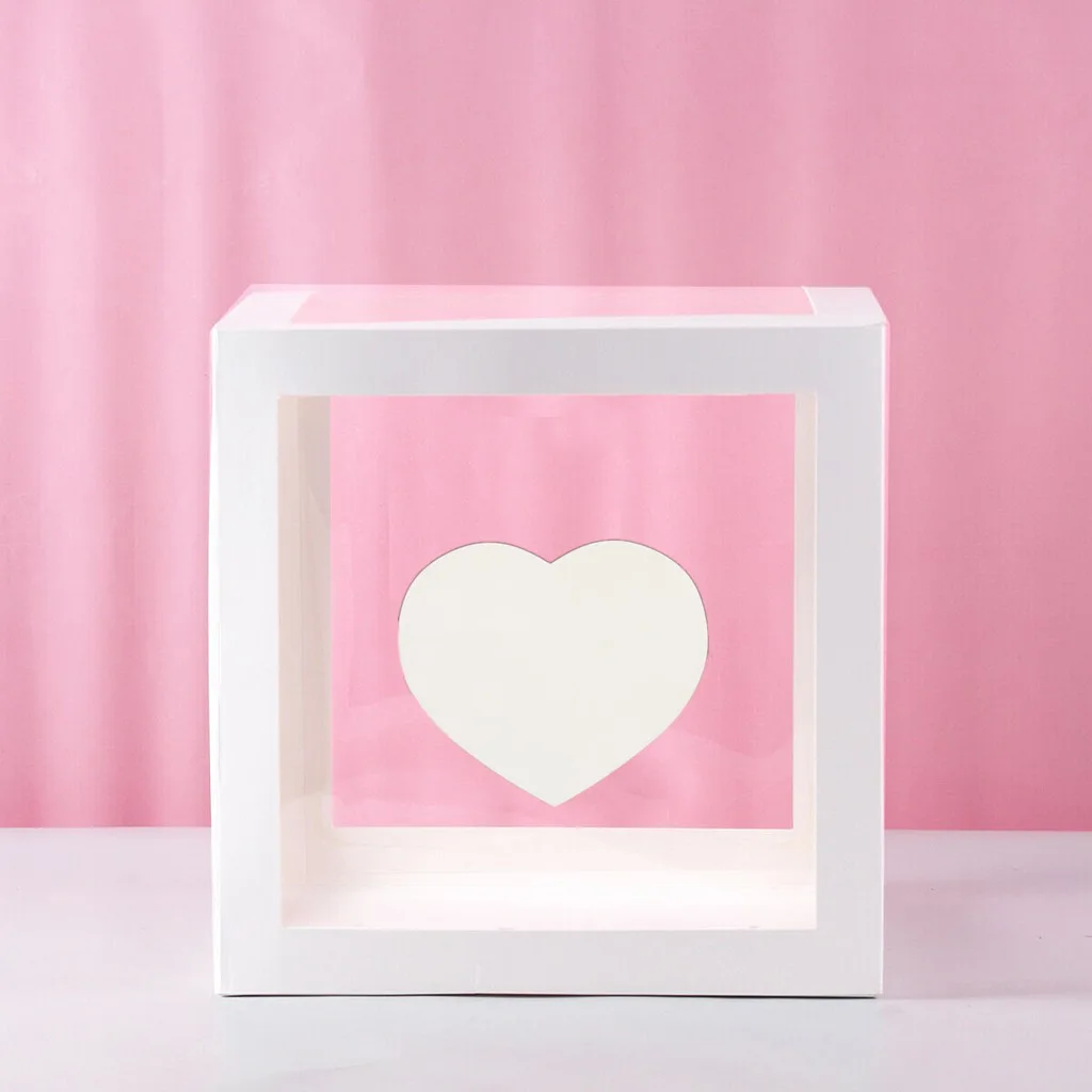  Wholesale Displaying CustomLetter A~Z Paper Transparent Blocks Balloon Boxes Set Birthday Wedding Baby Shower