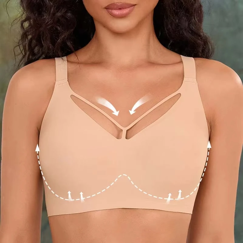 Big Size Bra for Women Seamless Bras Wireless Bralette Padded Bra Breathable Brassiere Sexy Lingeries Femme S-4XL Plus