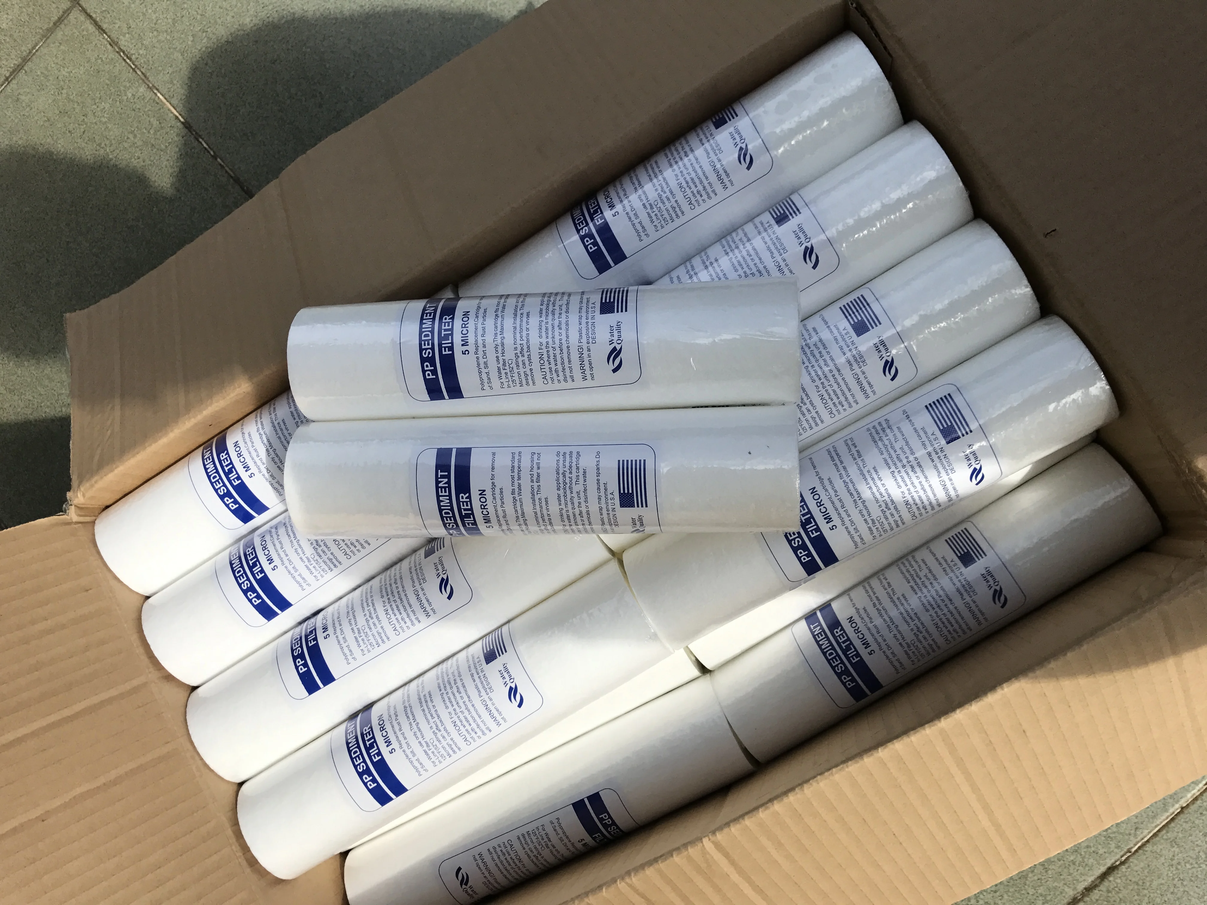 Melt Blown household PP filter cartridge 5 micron pp sediment filter spun 10 inch filter cartridge