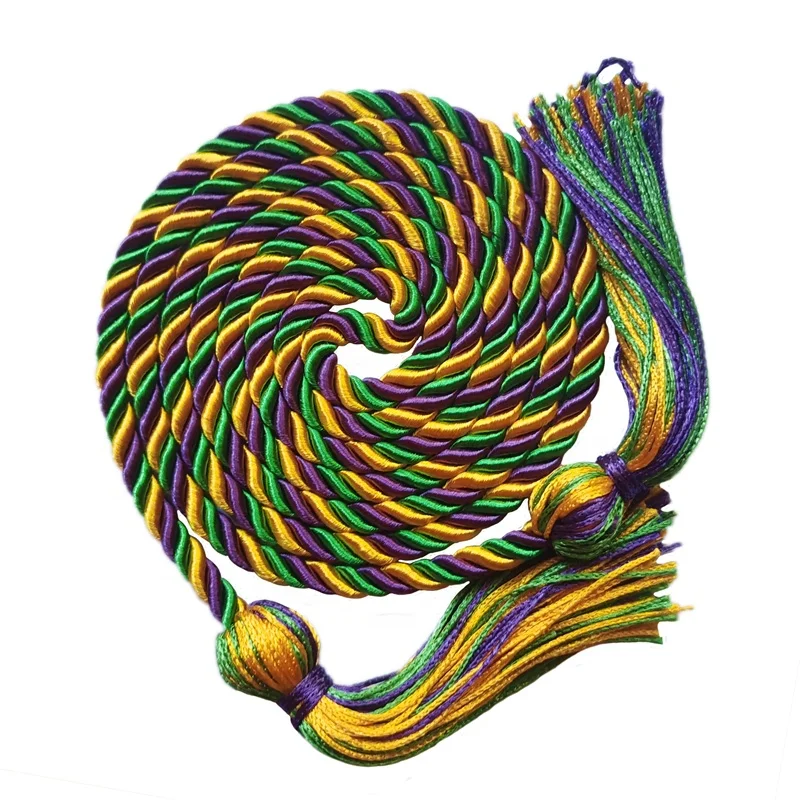 single honor cord black/red/gold  multicolor  graduation cords graduation cord graduation honor cord