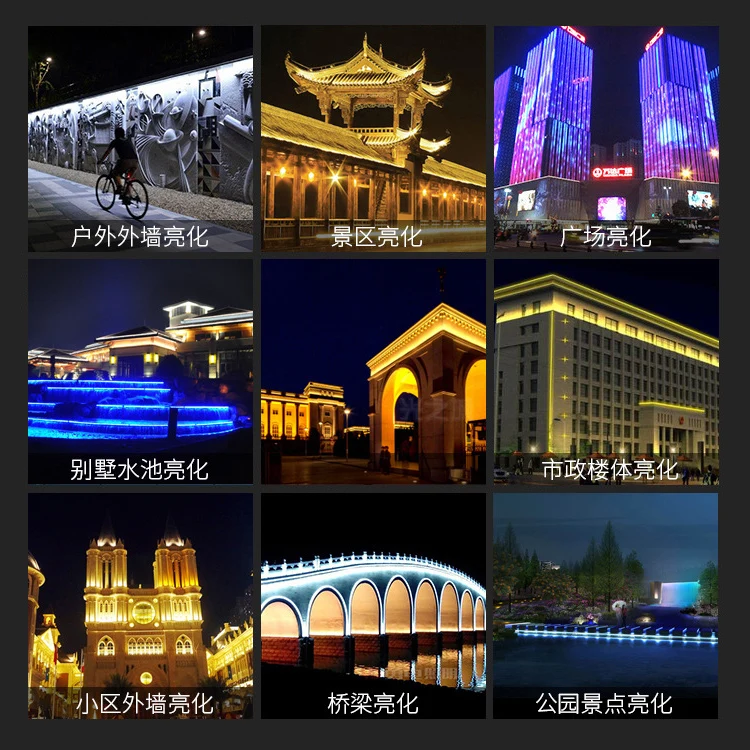 Утопленный настенный светильник высококачественный алюминиевый rgb для уличных зданий сцены гостиницы коммерческих помещений