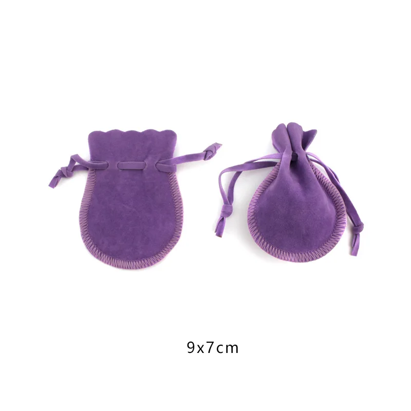 New Design Jewelry Velvet Bag Small Drawstring Pouch Gift Pouches Dust Bags Packaging Necklace Ring Earring Pouch Wholesale