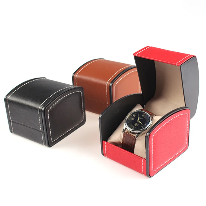 Custom arch PU watch box Wholesale waterproof storage box Custom logo luxury  packaging gift Jewelry box