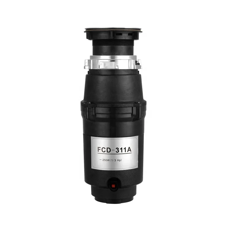 Oem Odm Wasteclean 1 Stage 3 Level Grinding 1/3Hp 250w 110V Waste Sink Grinder Food Waste Disposal Machine