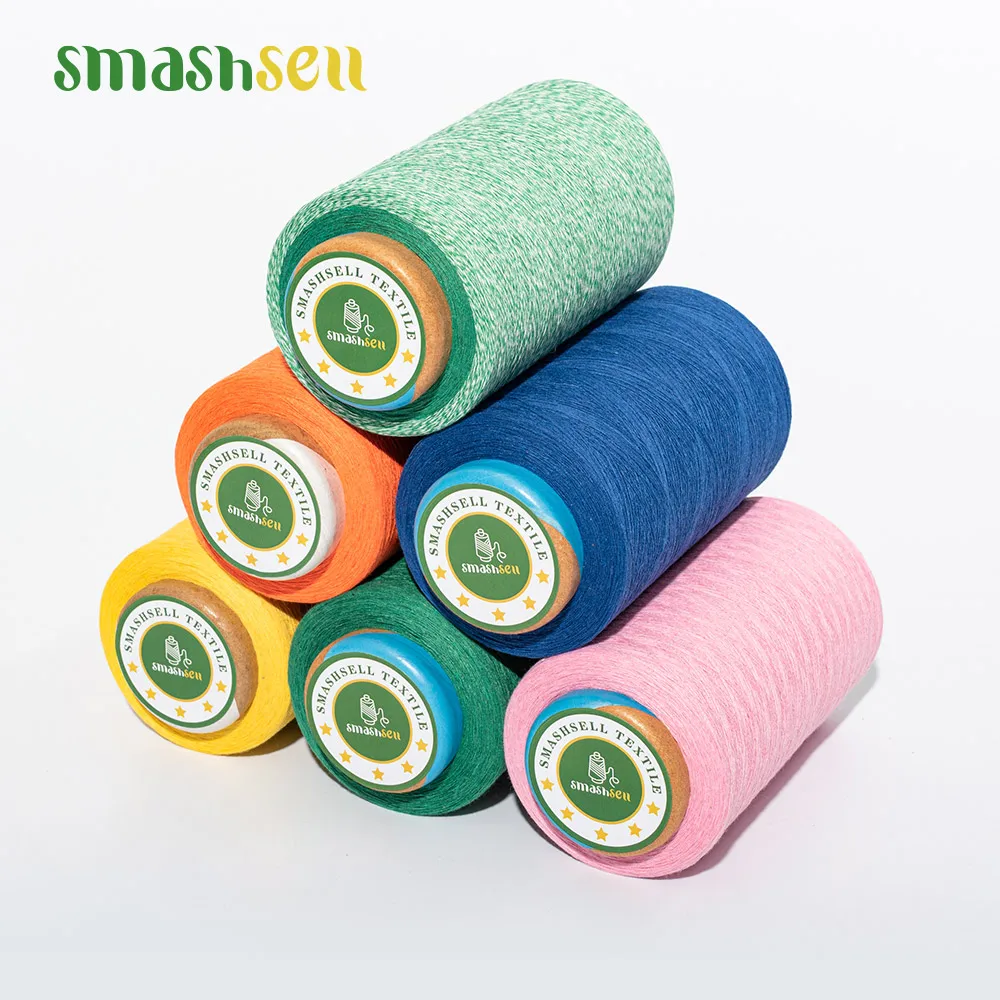 Smashsell Mongolian Cashmere Yarn Polyester Covered Spandex Yarn Combed Poly Cotton Yarn Combed  Bulk