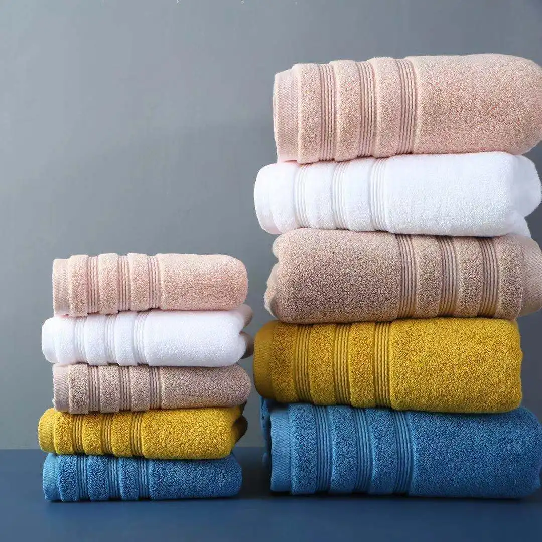 Pure cotton hotel towel combed cotton enlarged and thickened adult face towel