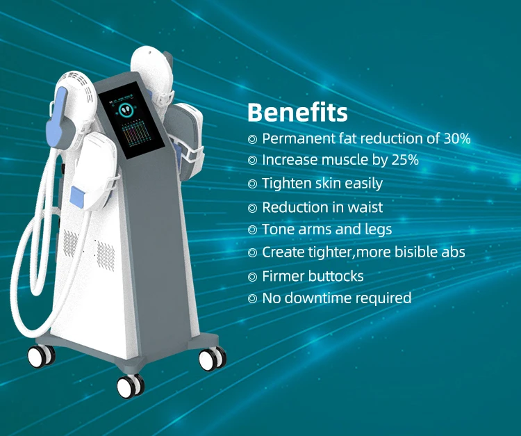 Hot Product Lose Weight 4 HandlesTesla Ems Electrical Muscle Stimulation Body Sculpting Emslim Machine / Emslim Neo With Rf