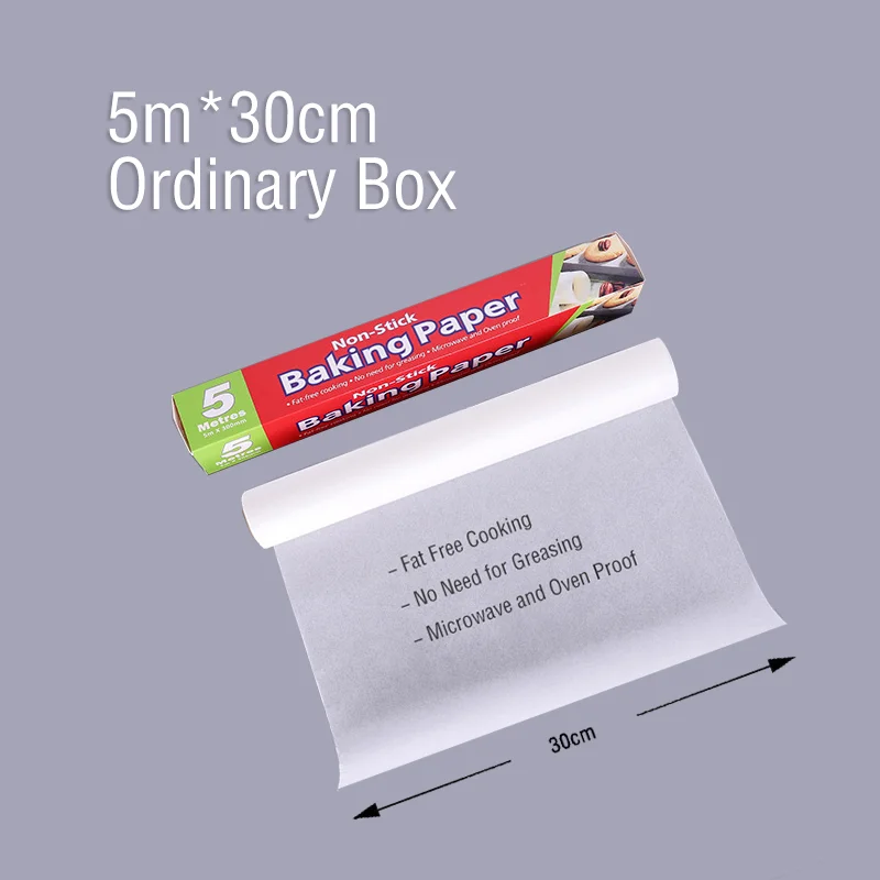 
Disposable Pattern Security Food Wrapping Customized Logo White Baking Parchment Paper Supplier 