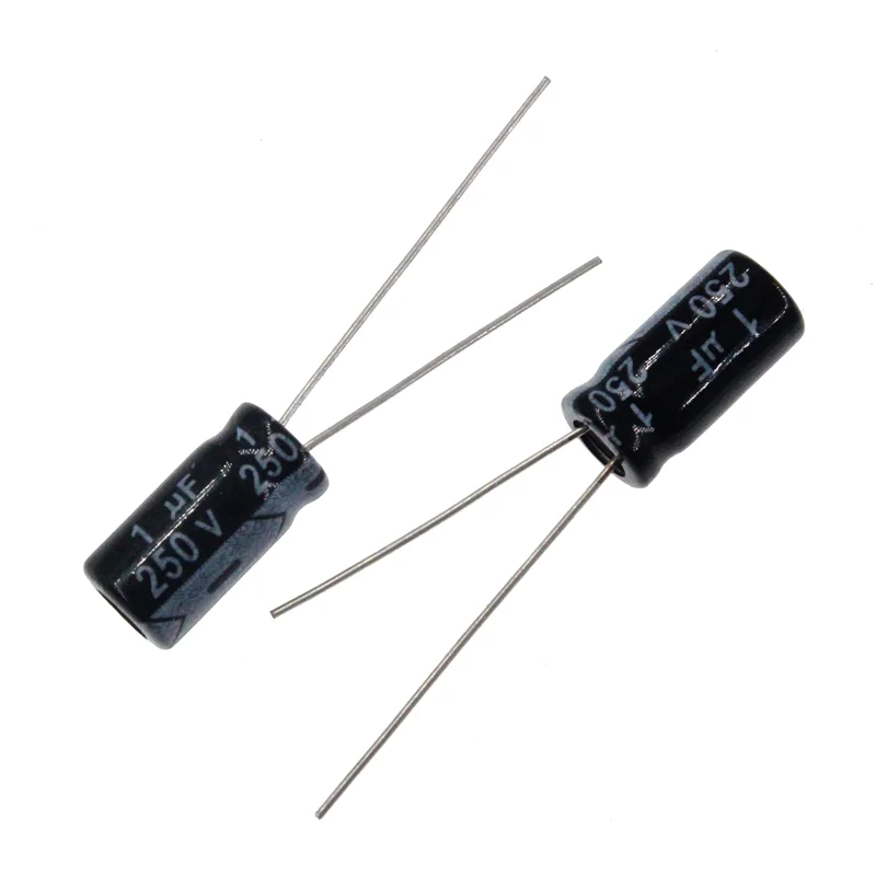 1uF 250V 1MFD 250Volts 1uf250v 1mf250v 5mm*11mm Radial Aluminum Electrolytic Capacitor