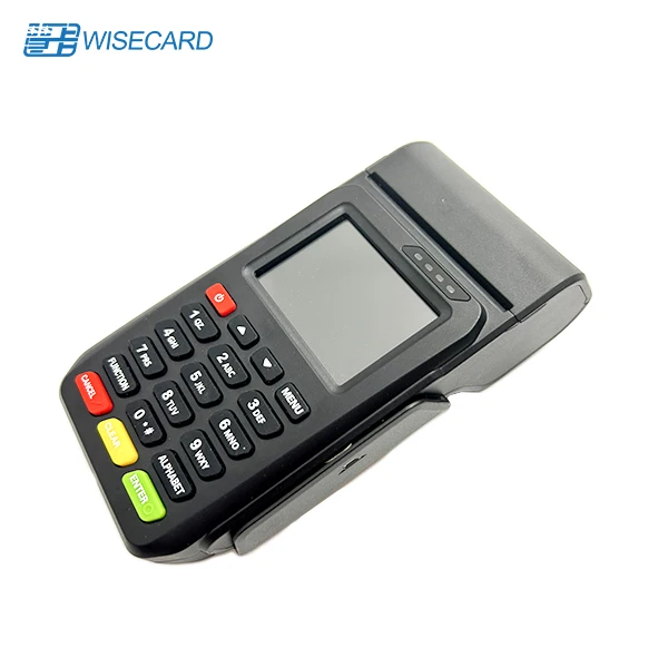 Wisecard Linux Портативный Мобильный POS-терминал с чековым принтером NFC считыватель штрих-кодов Сканер Pos-системы машина