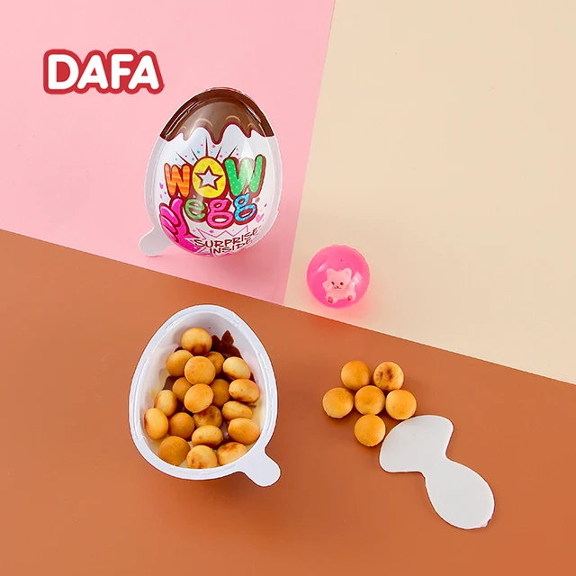 Big Sale Hot Popular WOW Small Chocolate Egg And Chocolate Biscuit Cup With Surprise Toys For Kids