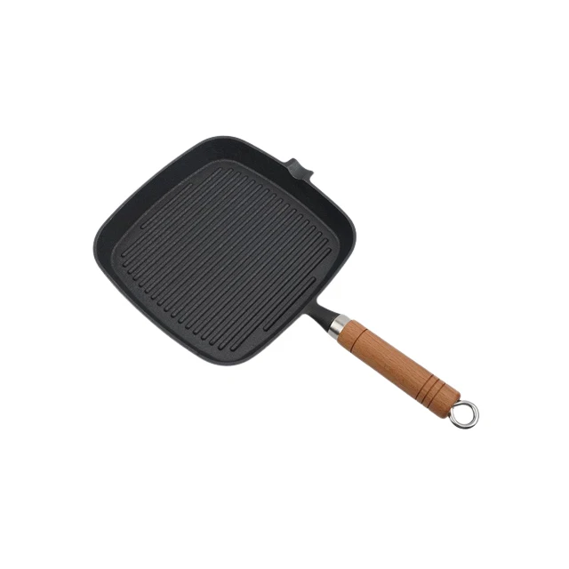 cast iron grill round flat pan
