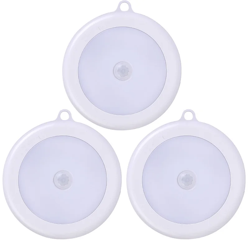 Motion Sensor LED Night Light Cordless Battery Powered Wall Light Stick-on Magnet Closet Lights