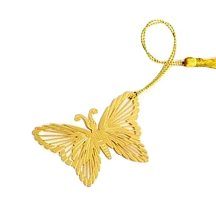 Custom Luxury Gift Butterfly Tags Creative Brass Butterfly Bookmark