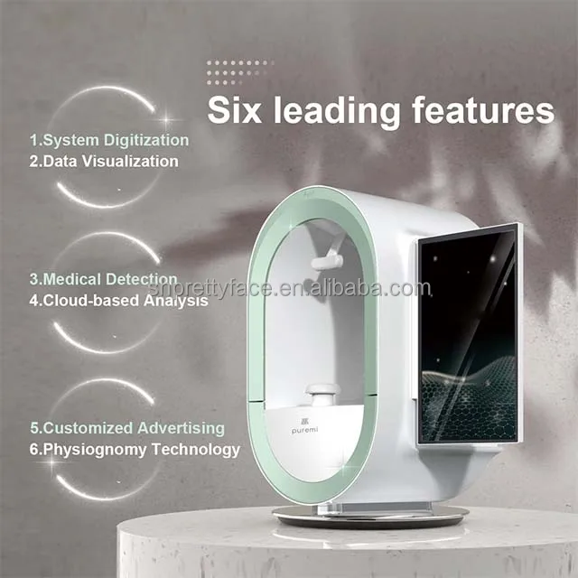 CE New 3D AI Skin Analyzer Enhanced Facial Scanner Diagnostic Machine Salon Use Smart Beauty Equipment Skin detection analysis