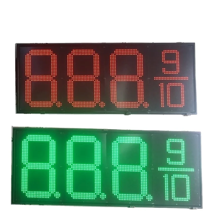 Высокое качество цифровой 7-сегментный LED-освещение для заправок номер дисплей экранная панель мазута ценовым освещением