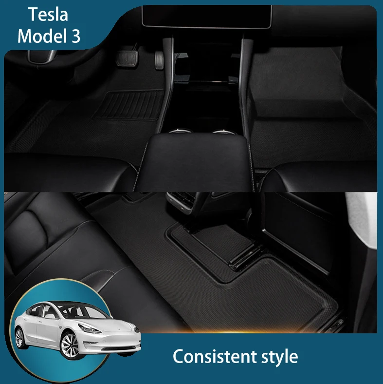  Tesla Model 3 и Y 3D водонепроницаемые автомобильные коврики из материала XPE коврик для автомобиля полный