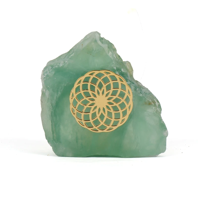 GMCFL Natural Wholesale Raw Rough Quality Chakra Healing Symbol Mine Fluorspar Green Fluorite Stone Block Price Crystal Craft