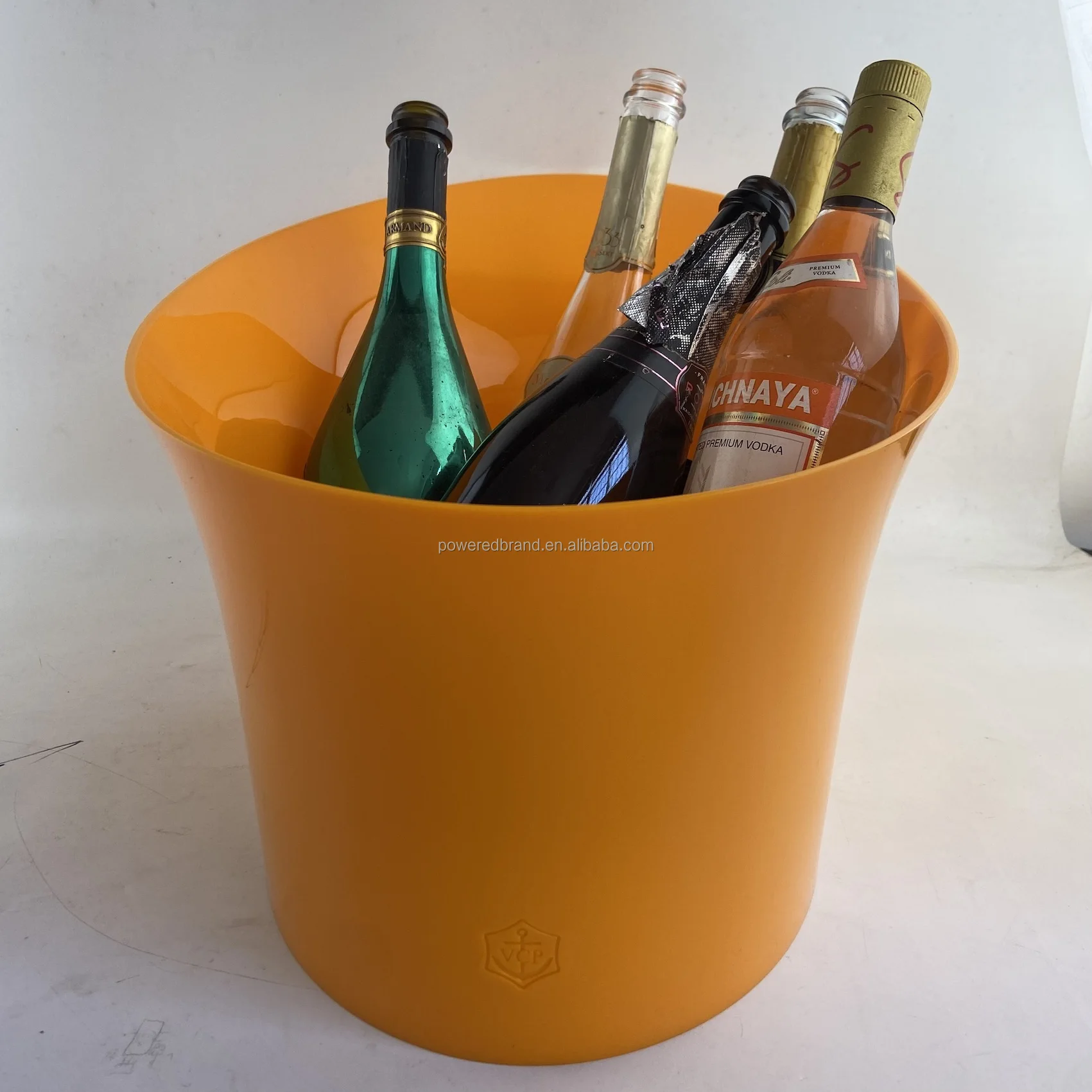 Customized colored Acrylic Champagne Cooler Ice Bucket