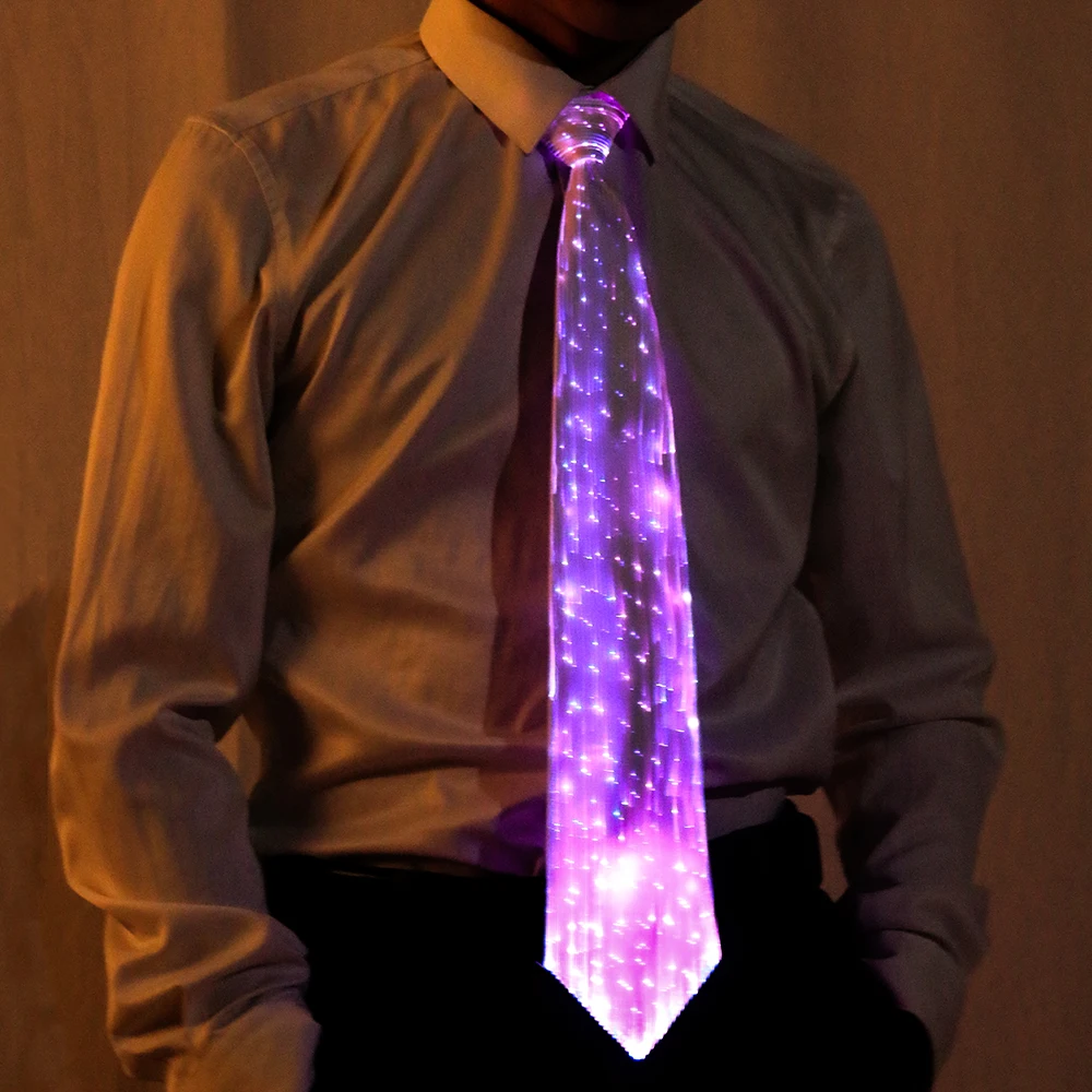 
Fashion light up ties men Led Flashing Novelties Necktie Party Decoration 
