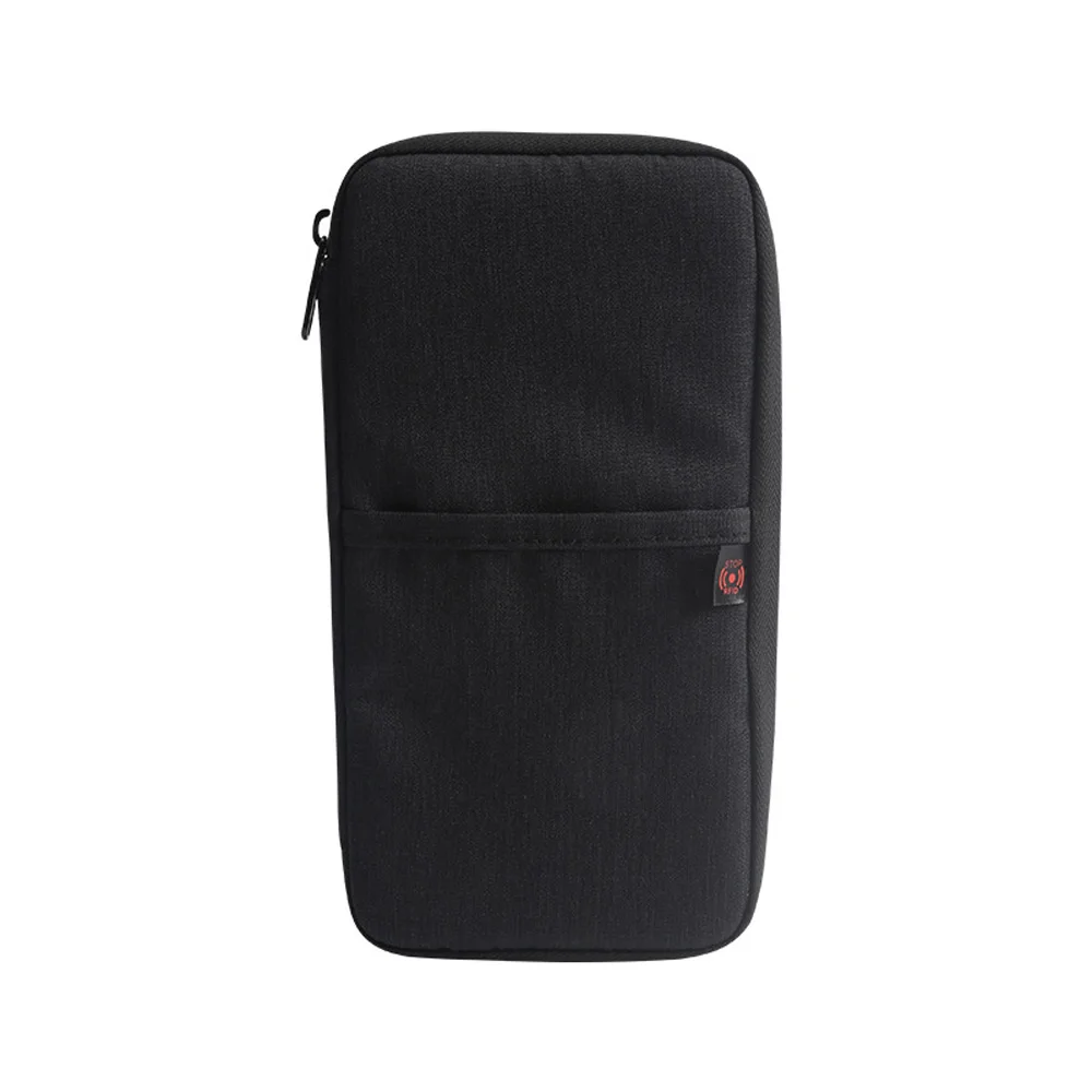 RFID Blocking Security Travel Card Cash Wallet Ticket Organizer Travel Passport Holder