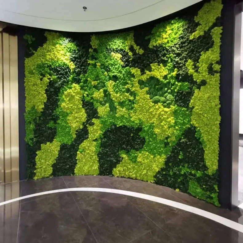 LF-01 Professional Customization Immortal Moss Wall Home Plant Wholesale Simulated Multicolor Artificial Moss Wall Decoration