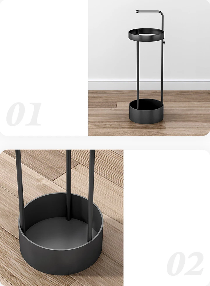 HJH549 Modern Umbrella Stands Wrought Iron Designer Creative Floor Umbrella for Holder Home Hotel Light Luxury Umbrella Bucket
