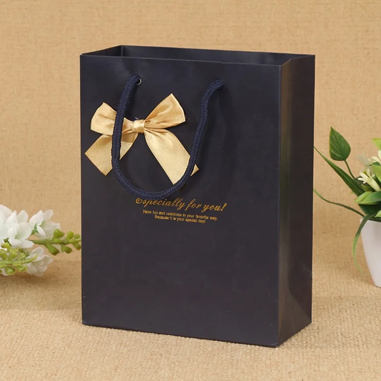 Folding Gift Custom Kraft Paper Box With Ribbon Premium Recycled Paper Box Packing