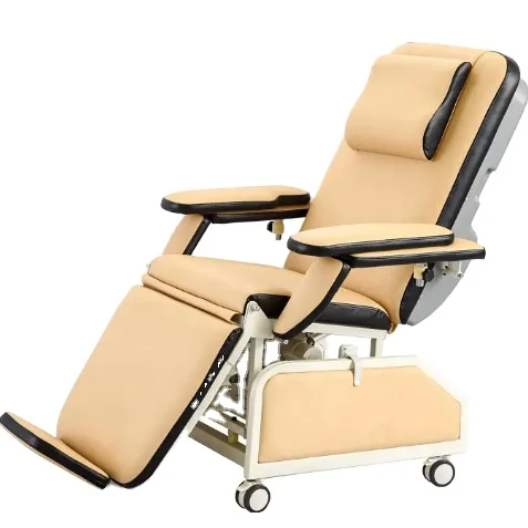 High-Grade Flower Reclining Blood Donor Chair  for Dialysis and Transfusion Procedures