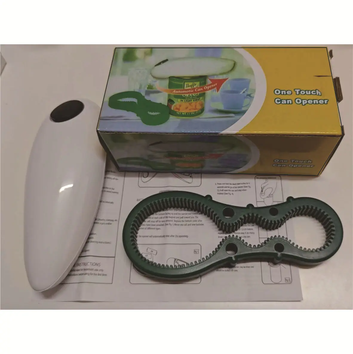 white red new Hands Free Food-Safe Battery Operated Electric Can Openers Automatic Electric Can Opener